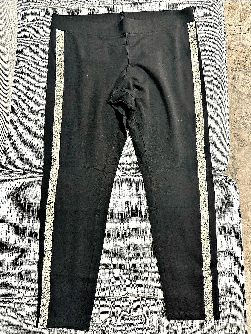Express Rhinestone Stripe Leggings